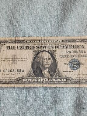 1957 SILVER CERTIFICATE-LOW NUMBER SERIES A